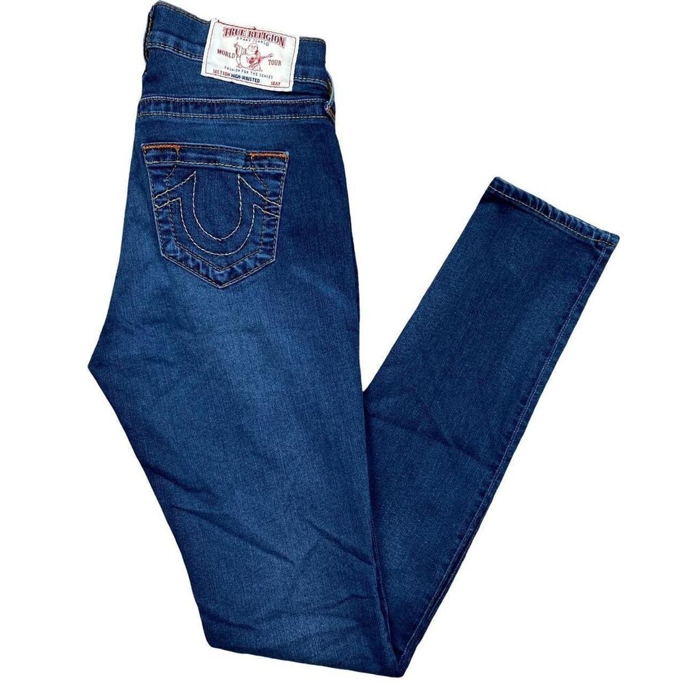 True-religion Women's Blue and Navy Jeans